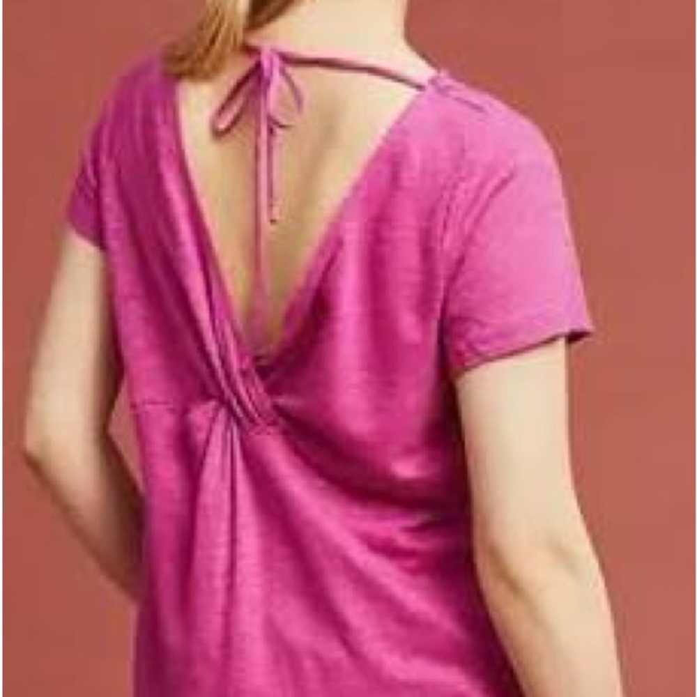 Pink linen Top